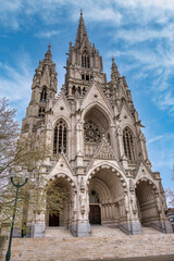 Fototapeta premium The Church of Notre Dame de Laeken is a 19th-century neo-Gothic style Catholic church