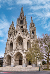 Fototapeta premium The Church of Notre Dame de Laeken is a 19th-century neo-Gothic style Catholic church