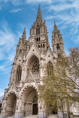 Fototapeta premium The Church of Notre Dame de Laeken is a 19th-century neo-Gothic style Catholic church