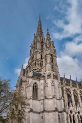 Fototapeta premium The Church of Notre Dame de Laeken is a 19th-century neo-Gothic style Catholic church