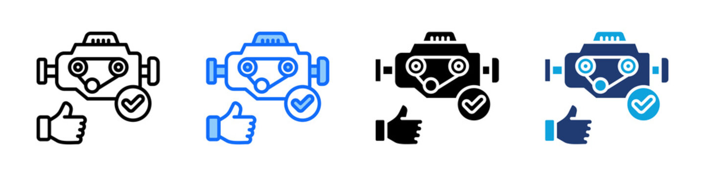 Recommendation Engine Icon Set Multi Style Vector Illustration
