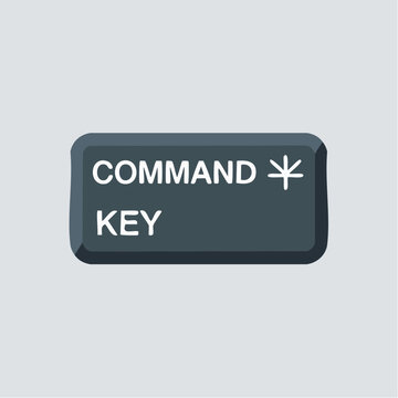 Command key button with asterisk symbol