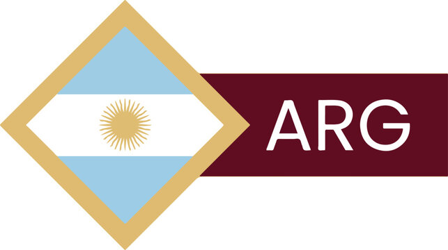 Argentina Flag Symbol.