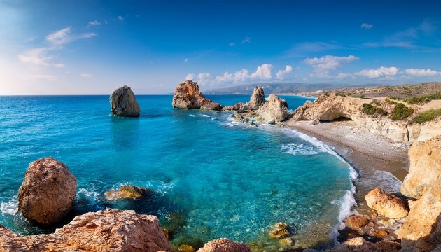 a scenic view of agios philon beach ayfilon in dipkarpaz north cyprus
