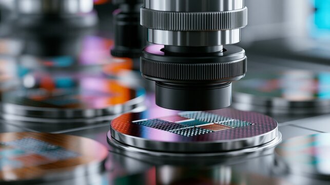 semiconductor metrology equipment inspecting photonic structures on silicon wafers