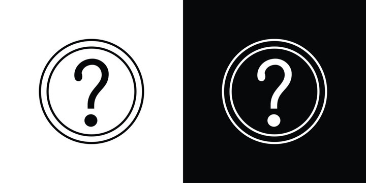 Interrogation icon design concept vector. EPS10