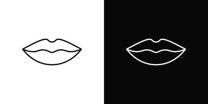 Lips icon design concept vector. EPS10