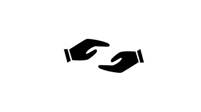 Two hand up down icon animation.