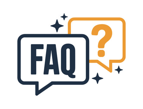 Frequently Asked Questions Icon. A stylized graphic representing a frequently asked questions section or helpdesk. inquiry, assistance, information, communication, support.
