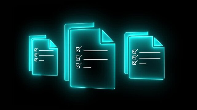 Online document validation concepts on the transparent background. Company articles of association Terms and Conditions, regulations and legal advice. HD video animation.