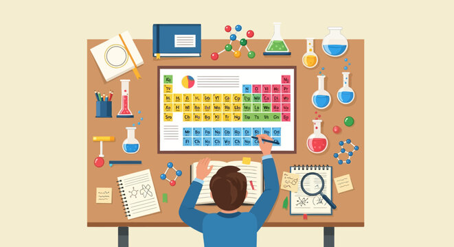 Educational Chemistry Periodic Table for Scientific Study and Learning