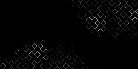 Fishing or soccer net. Repeated hexagon pattern. Black wired mesh texture isolated on white background.ilustrasion modern. © ina