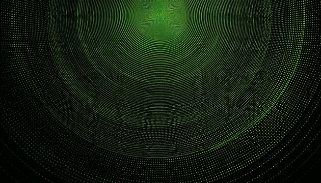 abstract halftone dotted green circles dark background facebook cover header web banner