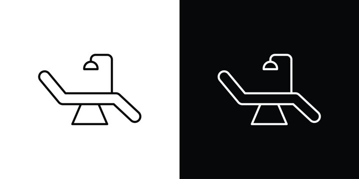 Dentist chair icon concept vector. EPS10