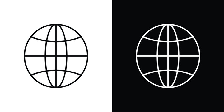 Globe icon concept vector. EPS10