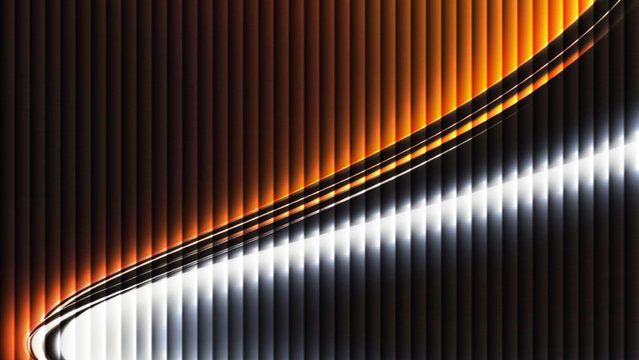 Abstract metallic striped vector background with vertical lines and steel texture illustration