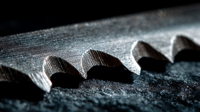 Macro view of metal shavings produced by industrial drilling or machining process.