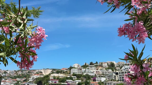 View Ulcinj city in Montenegro.