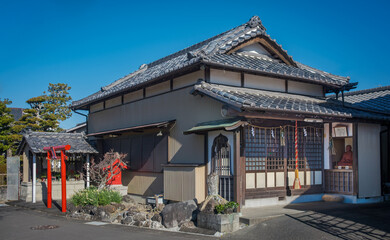 Fototapeta premium Rengeji Inari Daimyojin Shrine at the Former Rengeji Temple Site