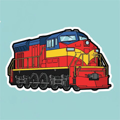 Locomotive Train Engine Railway Transport. © john