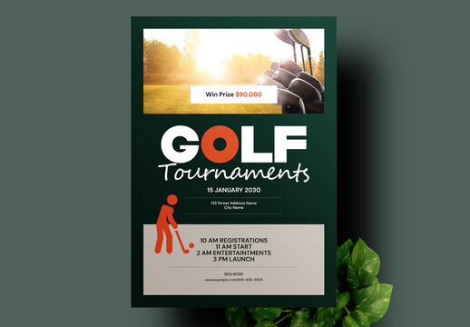 Golf Tournament Flyer Layout