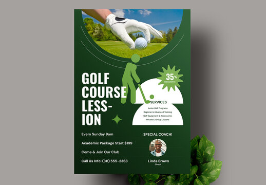 Golf Tournament Flyer Layout