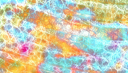 Fototapeta premium Bright Pastel Multicolor Abstract Background With Iridescent Bubble Texture And Rainbow Colors