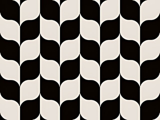 Naklejka premium Black and white checkered racing flag fabric pattern illustration