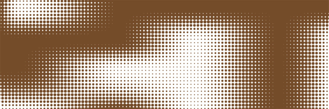 black Halftone blue Vector Background - Retro Pop Art Dotted Texture Banner