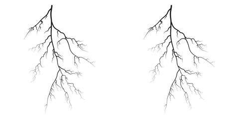 Fototapeta premium Lightning trace path Vibrant electric bright, as natural peril.