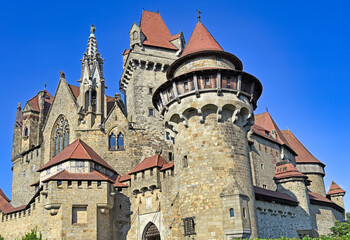 Fototapeta premium Burg Kreuzenstein Medieval Castle Architecture in Austria