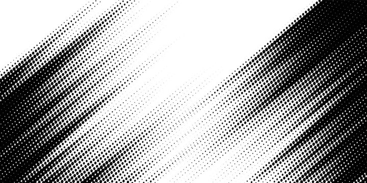 Abstract halftone wave dots background. Futuristic twisted grunge pattern, dots, circles. Vector modern optical pop art texture for posters, business cards and etc