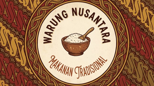 Traditional Food Celebration at Warung Nusantara in a Vibrant Cultural Environment