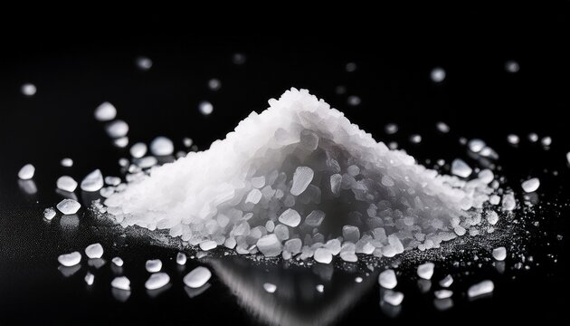 salt on black