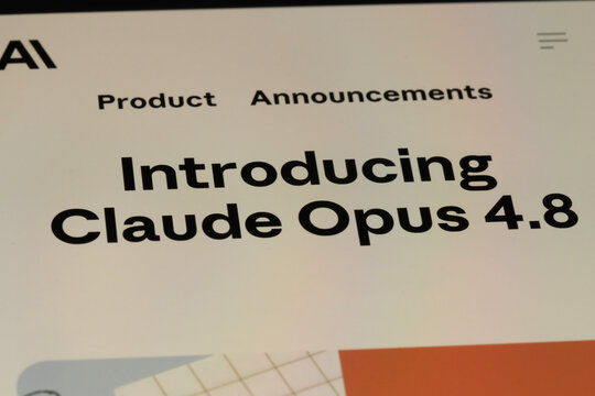 Shanghai,China-June 16th 2026: Claude Opus 4.8 AI model
