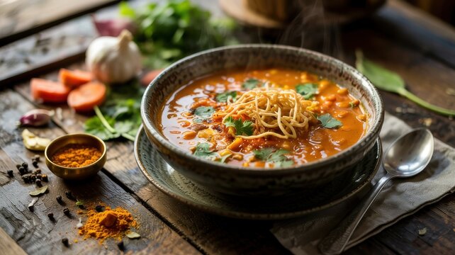 Egyptian cuisine.   
Shorbat Adas is a legendary Egyptian lentil soup that is considered the main winter dish in Egypt.