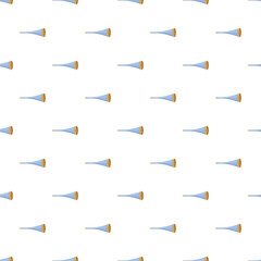 Fototapeta premium Repeated vuvuzela horns creating a seamless pattern