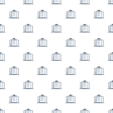 Clipboards with admission forms creating a repeating endless pattern for healthcare concept