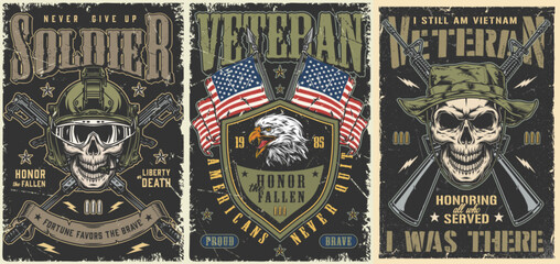 Obraz premium Soldier and eagle logo