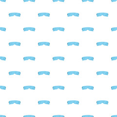 Fototapeta premium Seamless pattern featuring blue safety glasses for workplace eye protection
