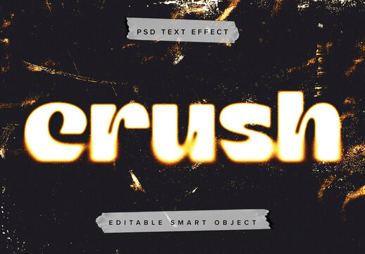 Grunge Dissolving Text Effect