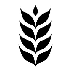 Fototapeta premium black and white leaves