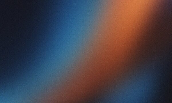Abstract background with diagonal glowing orange light streak across dark blue grainy texture for modern visuals.