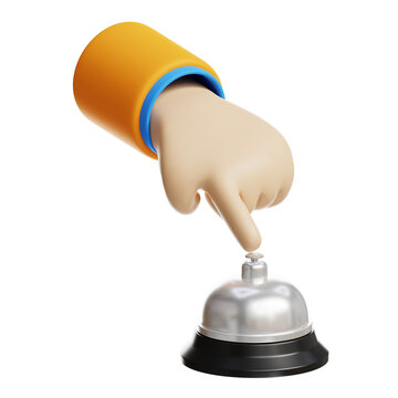 3d bell service hotel icon