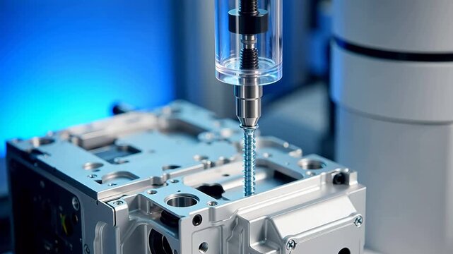Industrial Robot Arm Precision Screwing With Pneumatic Feed