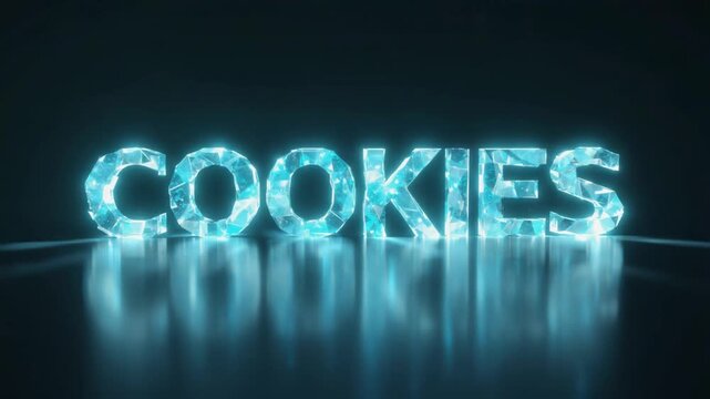 Hologram with the text "cookies".
