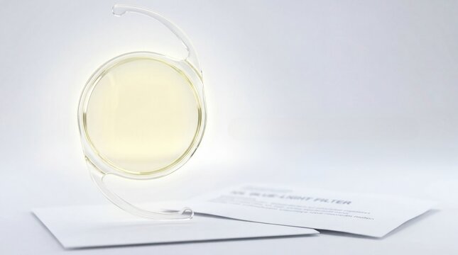 Intraocular lens IOL with yellow blue light filter