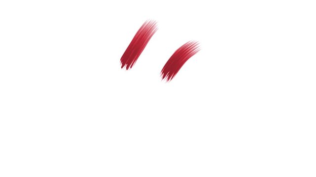 A brush stroke of the sign quotation marks