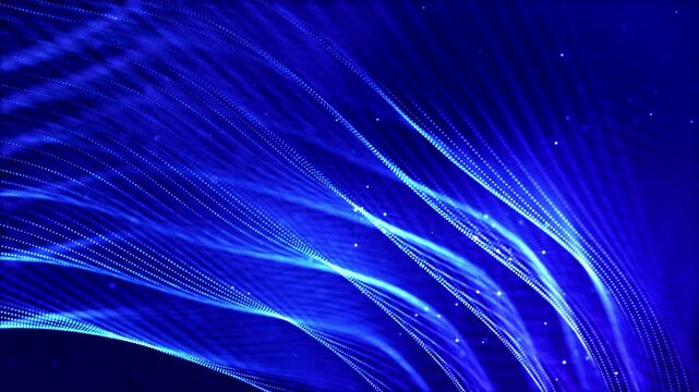 3d render vj loop Bright electric visuals. Vibrant radiant visuals with electric streaks and sparkling sparks. Dynamic and bright blue electric lines shimmering across scene with sparkling luminosity