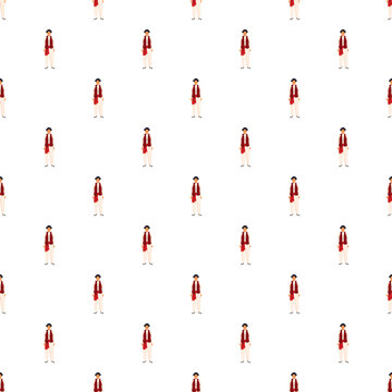 Repeating pattern showing a lebanese man wearing traditional folk costume